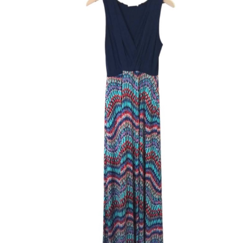 Gilli Tahj Navy Maxi Dress | S |